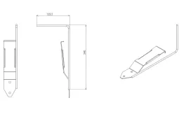 Laadcontact veerstrip 240 R